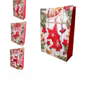 Pungă cadou Crăciun mix 31*40*12 cm, 40-038.3