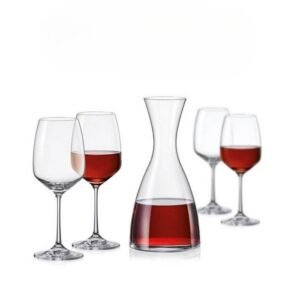 Set decantor +4 pahare Bohemia, sticlă, 1200ml/400ml, VS05595