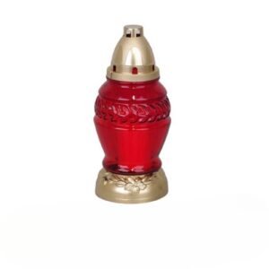 Candelǎ sticlă, roşie,ZNICZPLAST 273CS6468, DC00712