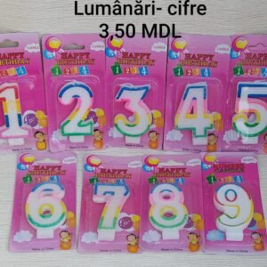 Luminari-cifre albe Birthday, Nr.9
