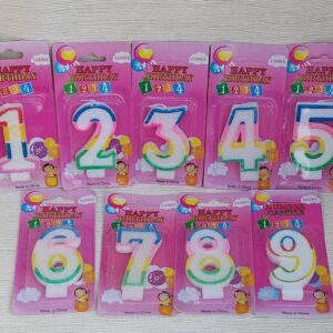 Luminari-cifre albe Birthday, Nr.0