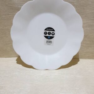 Farfurie plată albă opal, 25,5cm HBP100T