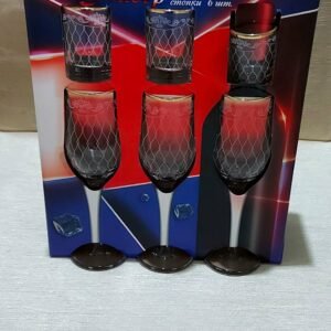 Set Cadou 6+6 pahare Șampanie/ Riumka, Винтаж, art.12082-г32, 41-942W