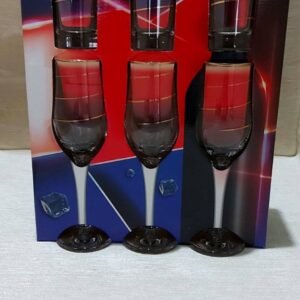 Set Cadou 6+6 pahare Şampanie/Riumkа, золотая Спираль, art.12082-г32, 41-942Z