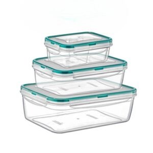 Set 3 containere plastic, 2.6L, LC-310, UC0594
