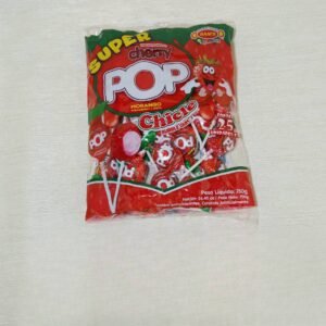 Bomboane "Super pop+gum" capsuna 30gx25