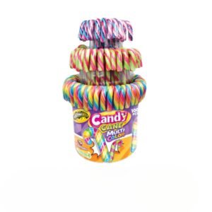 Bomboane "Canes Candy" Rainbow Baston, 12gr*100buc