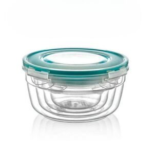 Set 4 containere plastic rotunde, 3.1L, LC-330, UC0331