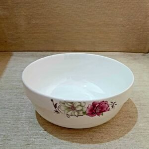 Bol ceramică alb cu imprimeu, 7", 18*9cm, 41-577.4