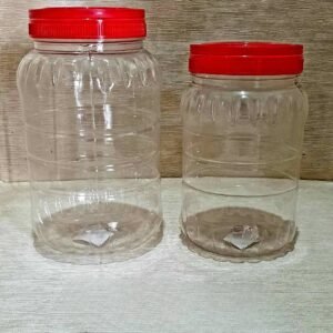 Borcan plastic cu capac, 2L