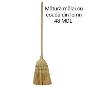 Mătură mălai cu coadă din lemn