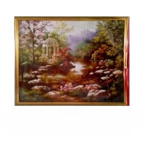 Tablou "Peisaj" orizontal, gold 46*36 cm, R17, 45-088