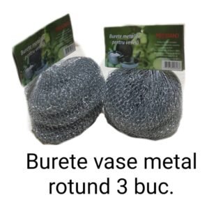 Burete vase metal rotund 3 buc