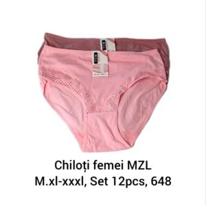Chiloţi femei MZL M.xl-xxxl, Set 12pcs, 648