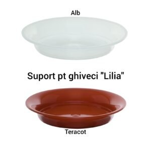 Suport pt ghiveci "Lilia" Alb/Teracot