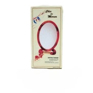 Oglindă ovală dublă 12 cm, cafenie #430-5