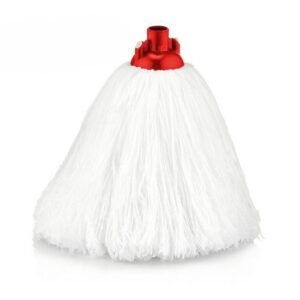 Rezervă mop, bumbac/ plastic, alb/roşu, PlastArt, TE-205, UC00110