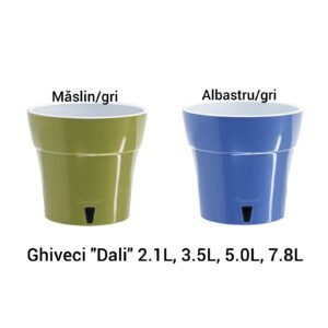 Ghiveci "Dali" 2.1L Albastru-gri