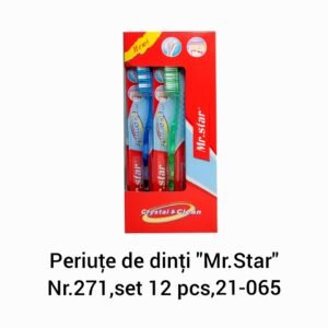 Periute de dinți "Mr.Star" Nr.271,set 12 pcs,21-065