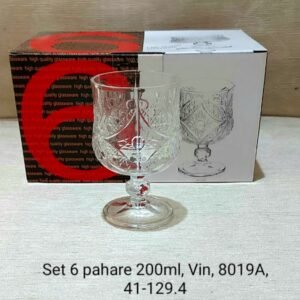 Set 6 pahare 200ml, Vin, 8019A, 41-129.4