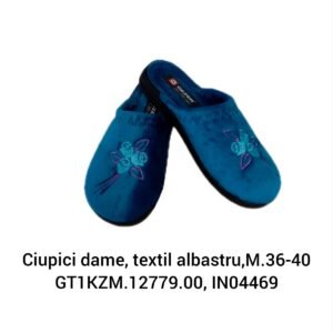 Ciupici dame, textil albastru,M.36-40 GT1KZM.12779.00, IN04469