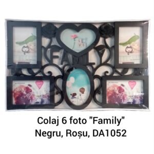 Colaj 6 foto "Family" Negru, Roşu, DA1052
