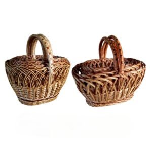 Coşuri din lozie, cu toartă Set 4 pcs, 02-440u