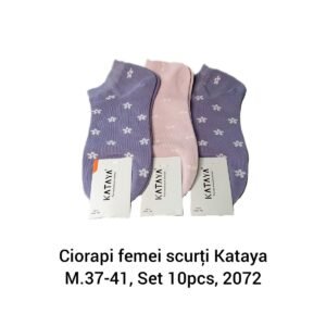 Ciorapi femei scurţi Kataya M.37-41, Set 10pcs, 2072