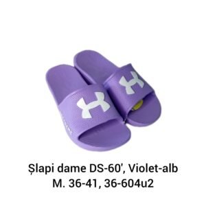Șlapi dame DS-60', Violet-alb M. 36-41, 36-604u2