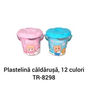 Plastelină căldărușă, 12 culori TR-8298