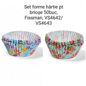 Set forme hârtie pt briose 50buc, Fissman, VS4642/ VS4643