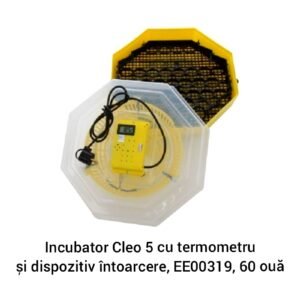 Incubator Cleo 5 cu termometru şi dispozitiv întoarcere, EE00319, 60 ouă