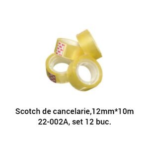 Scotch de cancelarie,12mm*10m 22-002A, set 12 buc