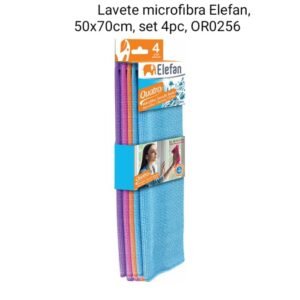 Lavete microfibra Elefan, 50x70cm, set 4pc, OR0256