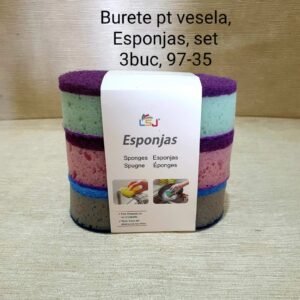 Burete pt vesela, Esponjas, set 3buc, 97-35
