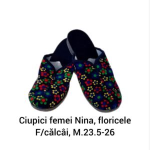 Ciupici femei Nina, floricele F/călcâi, M.23.5-26