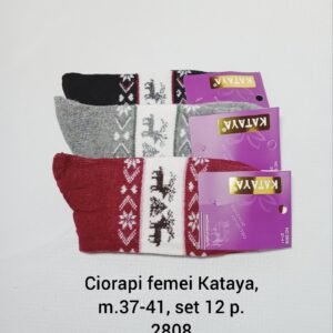 Ciorapi femei Kataya, m.37-41, set 12 p. 2808