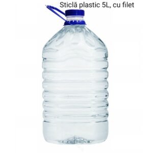 Sticlă plastic 5L, cu filet
