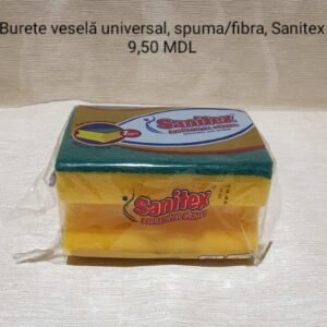 Burete veselă universal, spuma/fibra, Sanitex