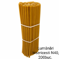 Lumânări bisericesti N40, 200buc