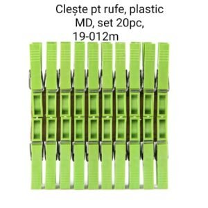 Cleşte pt rufe, plastic MD, set 20pc, 19-012m