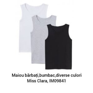 Maiou bărbaţi,bumbac,diverse culori Miss Clara, IM09841
