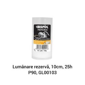 Lumânare rezervă, 10cm, 25h P90, GL00103