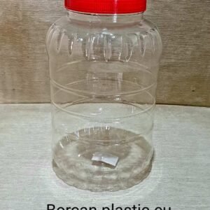 Borcan plastic cu capac, 5L