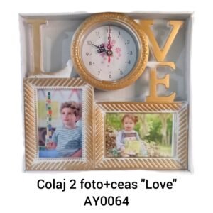 Colaj 2 foto+ceas "Love" AY0064