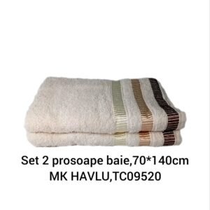 Set 2 prosoape baie,70*140cm MK HAVLU,TC09520