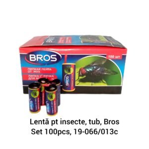 Lentă pt insecte, tub, Bros Set 100pcs, 19-066/013c