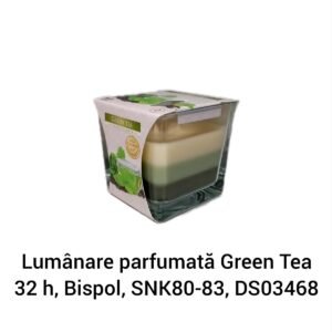 Lumânare parfumată Green Tea 32 h, Bispol, SNK80-83, DS03468