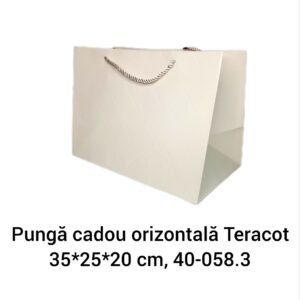 Pungă cadou orizontală Teracot 35*25*20 cm, 40-058.3