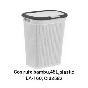 Coș rufe bambu,45L,plastic LA-160, C103582